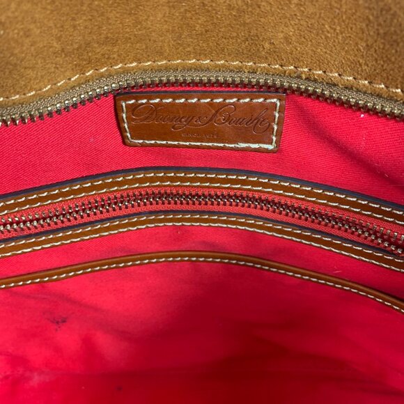 DOONEY BOURKE Burnt Orange Suede Tote w/ Charms/Fobs Style #: BSUED1521 - Picture 11 of 15